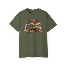 Load image into Gallery viewer, Unisex Ultra Cotton Tee - Army - Main Battle Tank - M60A1 w Fire- Right Face - 3D - Enhanced

