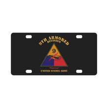 Load image into Gallery viewer, Army - SSI - 9th Armored Division - Phantom - US Army X 300 Classic License Plate
