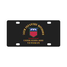 Load image into Gallery viewer, Army - SSI - 76th Infantry Division - Liberty Bell Division - US Army Veteran X 300 Classic License Plate
