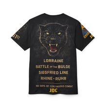 Load image into Gallery viewer, 761st Tank Battalion "Black Panthers" All-Over Print Tee — "Come Out Fighting" - JDC
