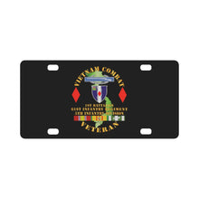 Load image into Gallery viewer, Army - Vietnam Combat Vet - 1st Bn 61st Infantry - 5th Inf Div SSI Classic License Plate
