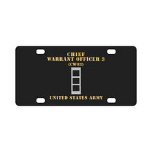Load image into Gallery viewer, Army - Chief Warrant Officer 3 - CW03 - Flat - X 300 Classic License Plate
