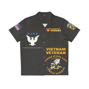 Men's Shirt (AOP) - Navy at War - Combat Veteran - Vietnam War - Navy Seabee with Vietnam Service Ribbons