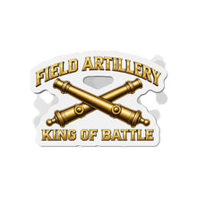 Load image into Gallery viewer, Die-Cut Magnet - Field Artillery - King of Battle - 3D - Enhanced
