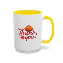 Load image into Gallery viewer, Accent Coffee Mug - Thank you
