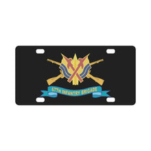 Load image into Gallery viewer, Army - 67th Infantry Brigade w Br - DUI - Ribbon X 300 Classic License Plate
