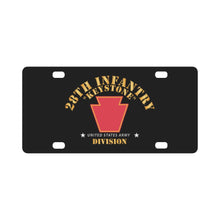 Load image into Gallery viewer, Army - 28th Infantry Division - Keystone - SSI wo Stars X 300 Classic License Plate
