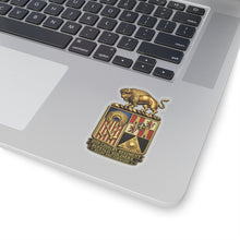 Load image into Gallery viewer, Kiss-Cut Stickers - Army - 10th Cavalry Regiment - BUffalo Soldiers - COA - Ready and Forward - 3D Enhanced
