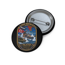 Load image into Gallery viewer, Custom Pin Buttons - USS Pueblo Attack-Defense Commemorative Patch
