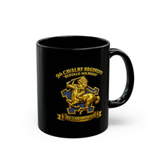 Load image into Gallery viewer, 9th Cavalry Regiment 'Buffalo Soldiers' Black Mug — We Can, We Will Army Coffee Cup
