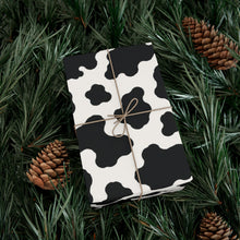 Load image into Gallery viewer, Gift Wrap Paper — Black-and-White Cowhide
