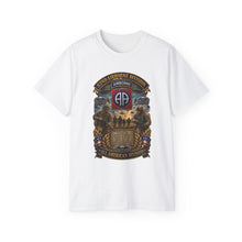 Load image into Gallery viewer, Unisex Ultra Cotton Tee - Army  - 82nd Airborne Division - WWII to NOW - All American Division - 3D - Enhanced
