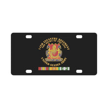 Load image into Gallery viewer, Army - DUI - 14th Infantry Regiment - The right of the line w VN SVC X 300 Classic License Plate
