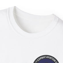 Load image into Gallery viewer, Unisex Ultra Cotton Tee - Vietnam Combat Aviation Vet w Air Crew Badges - 12th Combat Aviation Group - Black Jack No2 - Sgt Howard Meyers - 1968-1969 SVC X 300
