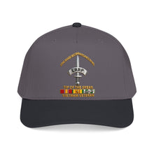Load image into Gallery viewer, Mid Profile Baseball Cap - Army - Badge - LRRP - Tip of the Spear - Vietnam Vet w SVC - 3D - Enhanced
