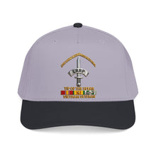 Load image into Gallery viewer, Mid Profile Baseball Cap - Army - Badge - LRRP - Tip of the Spear - Vietnam Vet w SVC - 3D - Enhanced
