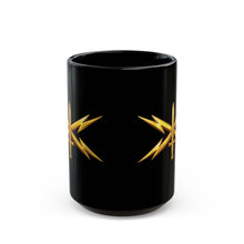 Load image into Gallery viewer, Black Mug  (15oz) - Army Cyber Corps Branch Insignia - 3D - Enhanced
