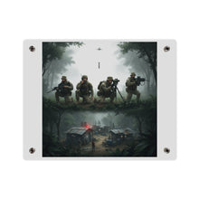 Load image into Gallery viewer, Acrylic Wall Art Panel - Jungle Drug Lab Destruction wo Explosions
