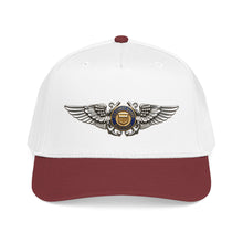 Load image into Gallery viewer, Mid Profile Baseball Cap - USCG - Aviator Badge - Auxiliary wo txt - 3D - Enhanced

