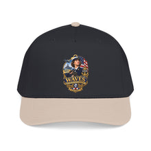 Load image into Gallery viewer, Mid Profile Baseball Cap - WAVES - Women Accepted for Volunteer Emergency Service WWII - 3D - Enhanced
