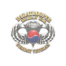 Load image into Gallery viewer, Kiss-Cut Stickers - SOF - Paratrooper - Korean War - Cbt Vet - 3D X 300

