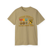Load image into Gallery viewer, Unisex Ultra Cotton Tee - Army - Vietnam  Vet - w Medals - VN - 1st Cav Division - 3D - Enhanced
