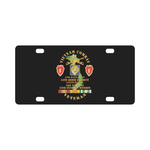 Load image into Gallery viewer, Army - Vietnam Combat Veteran w 2nd Bn 34th Armor Regiment - Centurions - 25th ID SSI VN SVC X 300 Classic License Plate
