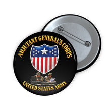 Load image into Gallery viewer, Custom Pin Buttons - Army - Adjutant General's Corps - Tactical - 3D - Enhanced
