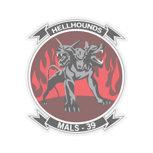 Kiss-Cut Stickers - USMC - Marine Aviation Logistics Squadron 39 - MALS 39 - Hellhounds - wo txt