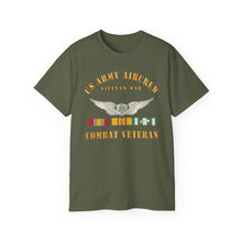 Load image into Gallery viewer, Unisex Ultra Cotton Tee - Army - US Army AirCrew - Air Crew Badge - Vietnam - Combat Veteran VN SVC X 300
