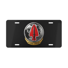 Load image into Gallery viewer, License Plate - Army - USASOC - Sine Pari - Delta Force wo txt - 3D - Enhanced
