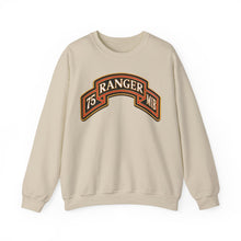 Load image into Gallery viewer, Crewneck Sweatshirt - Army - 75th Ranger Regiment - MIB - Ranger Scroll - 3D - Enhanced
