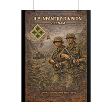 Load image into Gallery viewer, Rolled Posters - 4th Infantry Division in Vietnam 1966-1970
