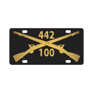 Army - 100th Infantry Battalion, 442nd Infantry Regiment - wo Txt w Br X 300 Classic License Plate