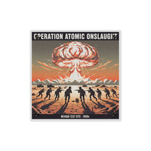 Load image into Gallery viewer, Acrylic Wall Art Panel - Atomic Testing in Nevada Desert Operation Fury - Toward the attack
