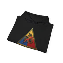 Load image into Gallery viewer, Hoodie – SSI - 761st Tank Battalion SSI w Name Tape - 3D Enhanced
