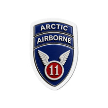 Load image into Gallery viewer, Die-Cut Magnet - 11th Airborne Division w Arctic Tab wo txt - 3D - Enhanced
