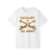 Load image into Gallery viewer, Unisex Ultra Cotton Tee - Army - 7th Cavalry Branch - US Army Cavalry - 3D - enhanced
