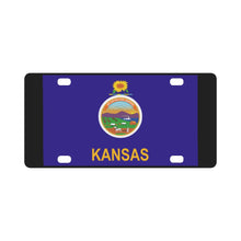 Load image into Gallery viewer, Flag - Kansas wo Txt Classic License Plate
