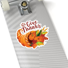 Load image into Gallery viewer, Kiss-Cut Stickers - Thanksgiving - Give Thanks
