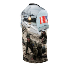Load image into Gallery viewer, Unisex Tee - AOP US Army D-DAY Landings on Omaha Beach Design
