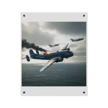 Load image into Gallery viewer, Acrylic Wall Art Panel - April 8, 1950, Baltic Sea - Latvia Soviet fighters shot down a U.S. Navy PB4Y-2 - Liberator - Cold War
