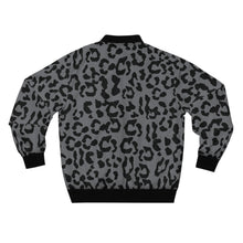 Load image into Gallery viewer, Men&#39;s AOP Bomber Jacket - Leopard Camouflage - Battleship Color
