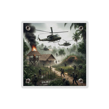 Load image into Gallery viewer, Acrylic Wall Art Panel - Vietnam Village Helicopter Assault

