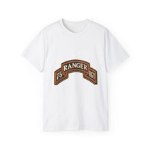 Load image into Gallery viewer, Unisex Ultra Cotton Tee - Army - 75th Ranger Regiment - Ranger Scroll - 3D - Enhanced
