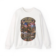 Load image into Gallery viewer, Crewneck Sweatshirt - Japanese American WWII Soldiers - 3D - Enhanced
