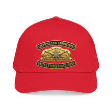 Load image into Gallery viewer, Mid Profile Baseball Cap - USCG - Tactical Law Enforcement w txt - 3D - Enhanced
