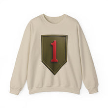 Load image into Gallery viewer, Crewneck Sweatshirt - Army - SSI - 1st Infantry Division wo txt - 3D - Enhanced
