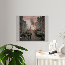 Load image into Gallery viewer, Acrylic Wall Art Panel - M3A1 - 9th Armor Division Attack - WWII
