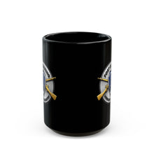 Load image into Gallery viewer, Black Mug — 3D Enhanced - Fort Benning - Follow Me - Home of the infantry Emblem
